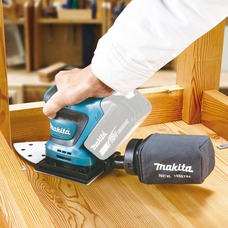 Ponceuse vibrante 18v lxt 112x102 mm solo dbo480z makita