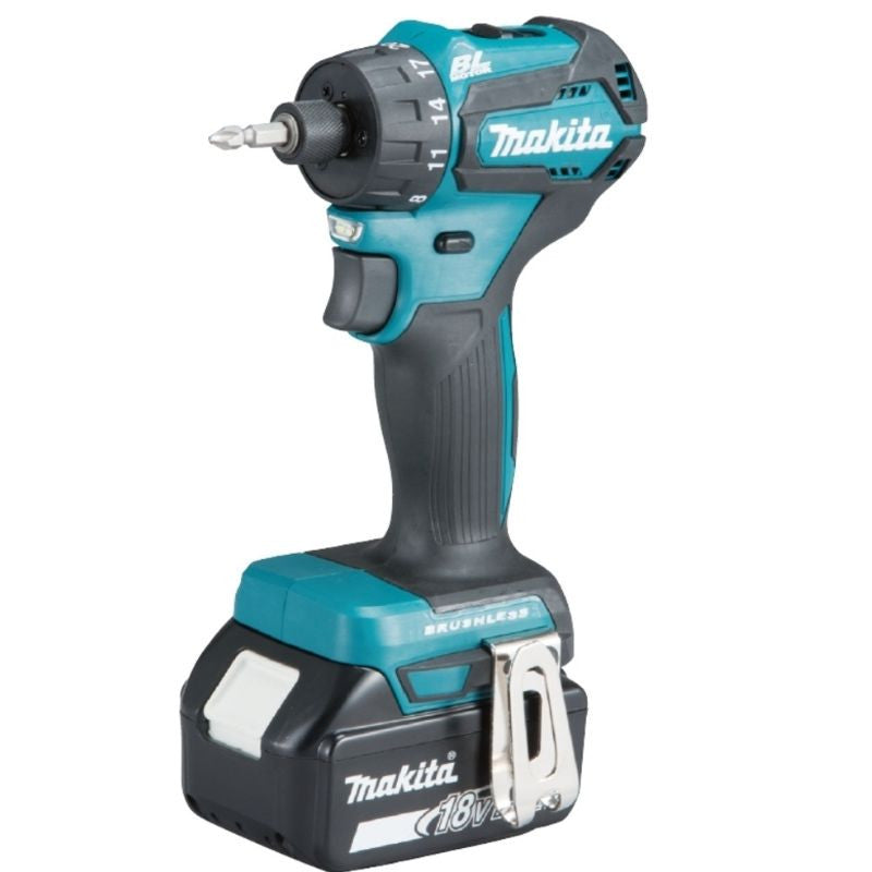 Perceuse 18v lxt 1/4'' 40 nm 2x3 ah en makpac ddf083rfj makita