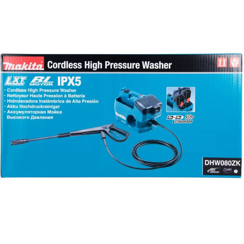Nettoyeur haute pression 18v lxt 80 bar 2x6 ah dhw080zk makita