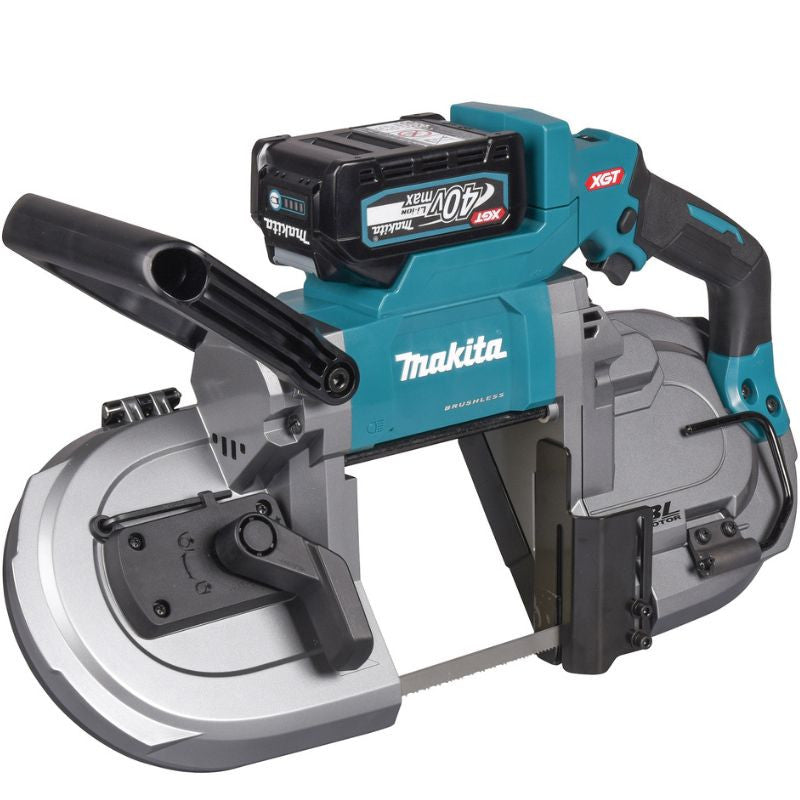Scie à ruban 127mm 40v max xgt 2x4ah pb002gm201 makita
