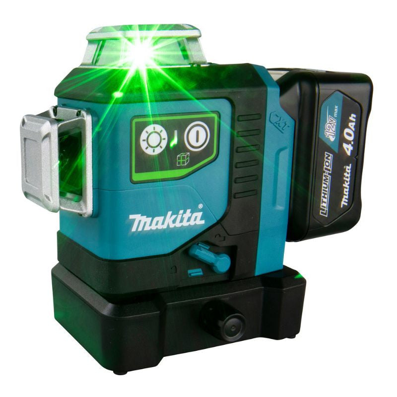 Laser croix vert 12v cxt portée de 35m 360° solo sk700gd makita