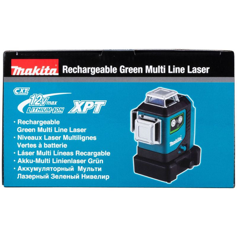 Laser croix vert 12v cxt portée de 35m 360° solo sk700gd makita