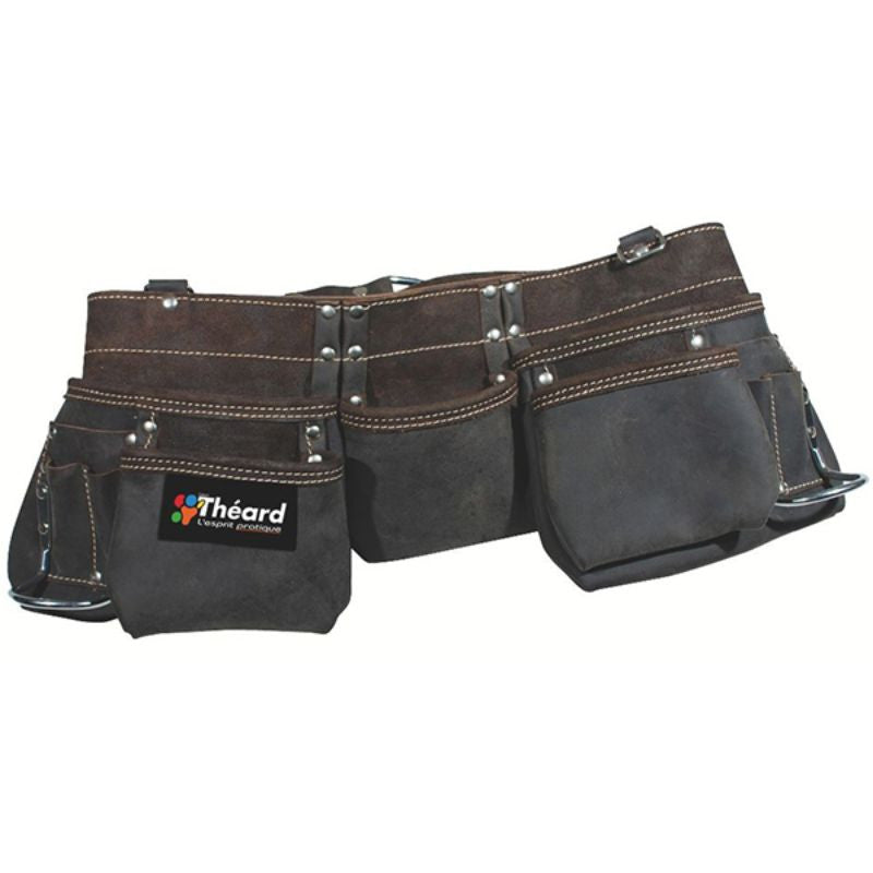 Poche à outils cuir tanné et huilé 9 poches 9003 theard