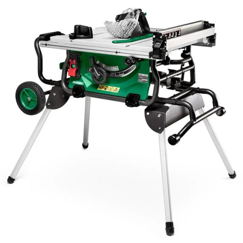 Scie sur table avec châssis pliable ø254 mm 1500w c10rjwaz hikoki hitachi