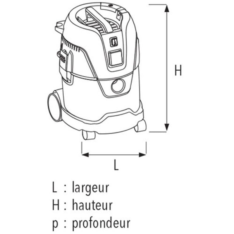 Aspirateur dcp 25 20405020 sidamo