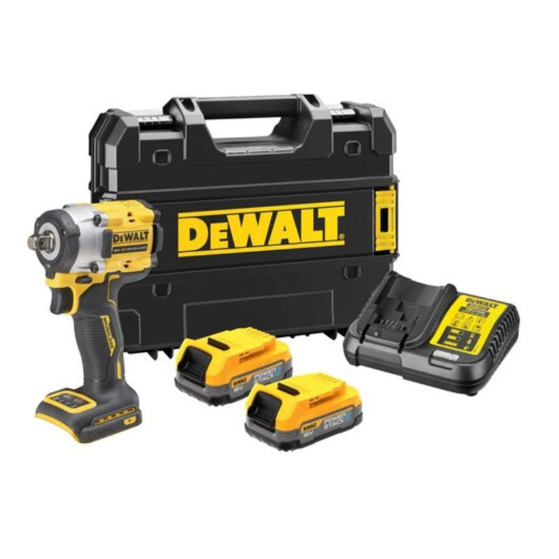 Boulonneuse à chocs 1/2'' 18v powerstack 2x1,7 ah dcf921e2t-qw dewalt
