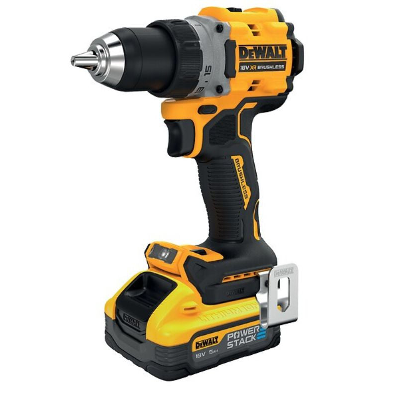 Perceuse visseuse 18v powerstack 2x5 ah en tstak dcd800h2t-qw dewalt