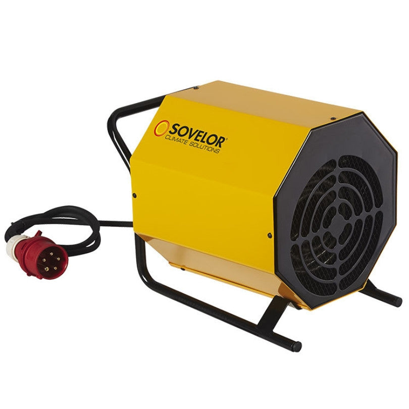 Chauffage électrique portable air pulsé 380v triph. 5kw c5 sovelor