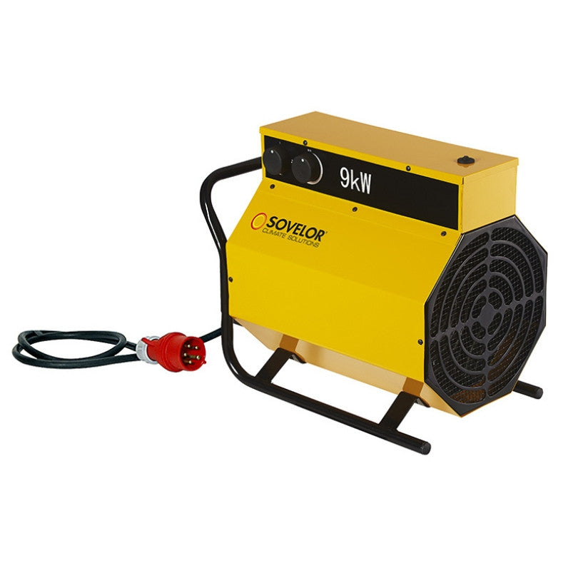 Chauffage électrique portable air pulsé triph. 9kw c9 sovelor
