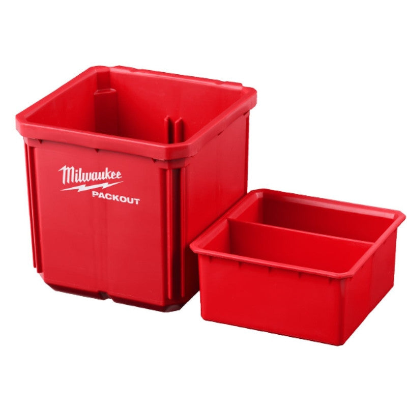 Bac 10x10cm 2 pièces packout 4932480698 milwaukee