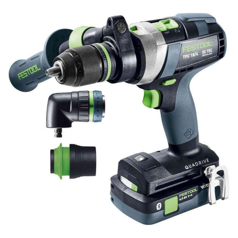 Perceuse visseuse à à percussion tpc 18/4 5,0/4,0 i-set 577621 festool