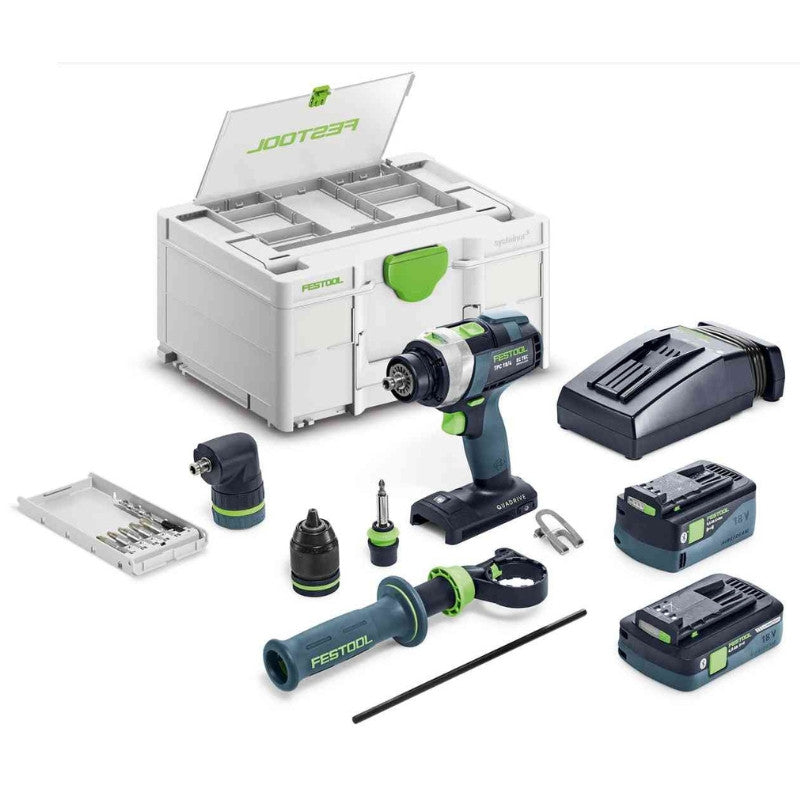 Perceuse visseuse à à percussion tpc 18/4 5,0/4,0 i-set 577621 festool