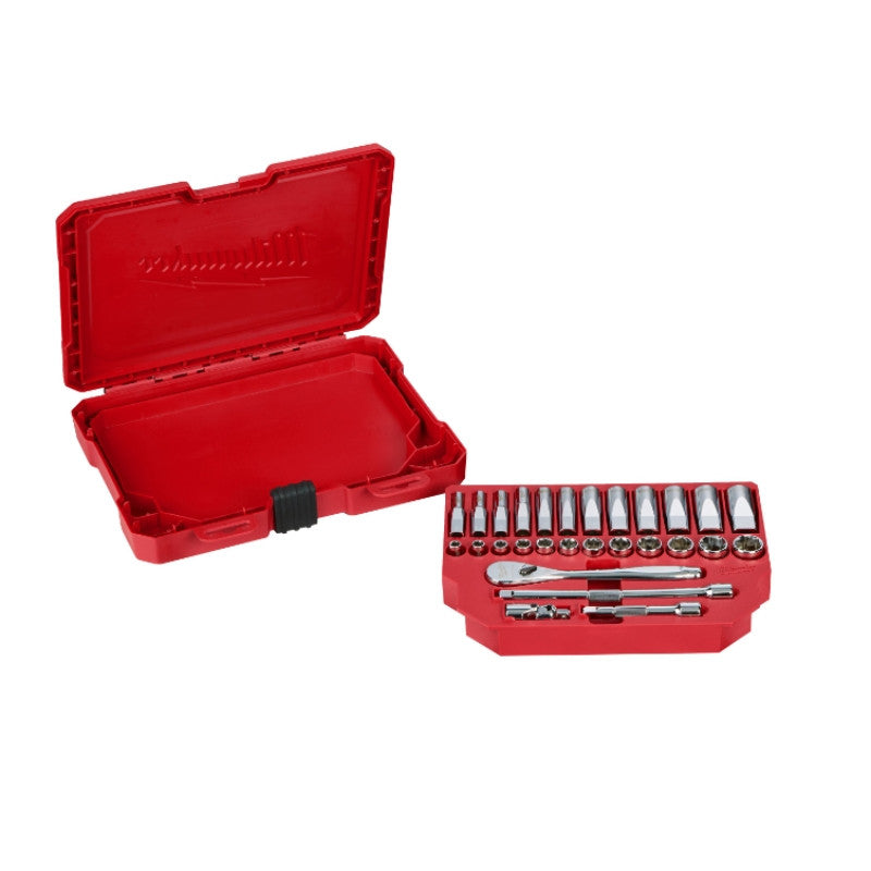Set douilles et clés à cliquet 1/4 28 pcs 4932464943 milwaukee