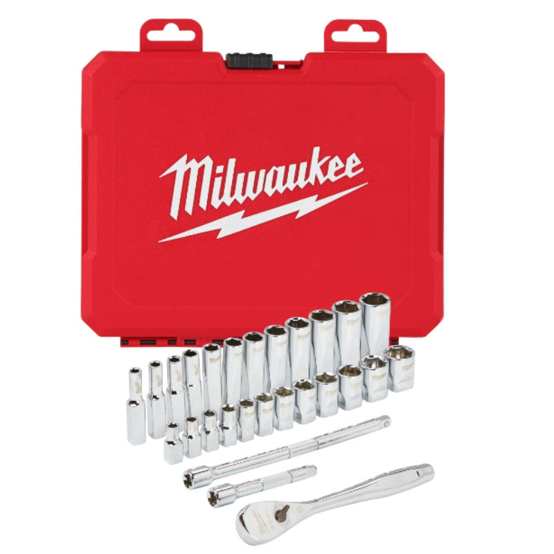 Coffret 32 pcs packout clé/douille cliquet 3/8"- 4932478813