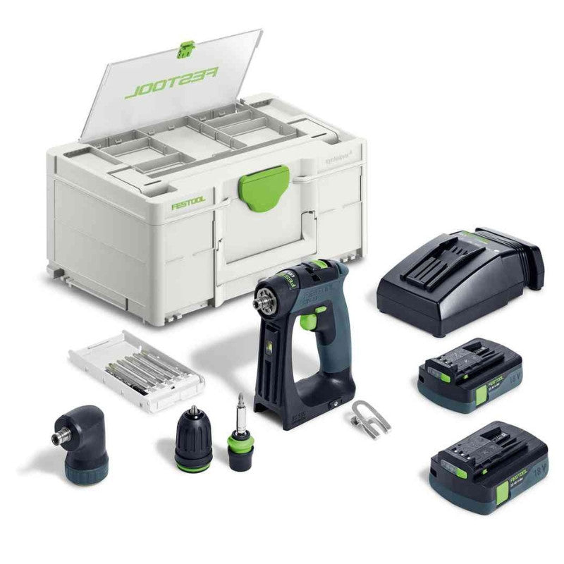 Perceuse visseuse sans fil cxs 18 c 3,0-set 576884 festool