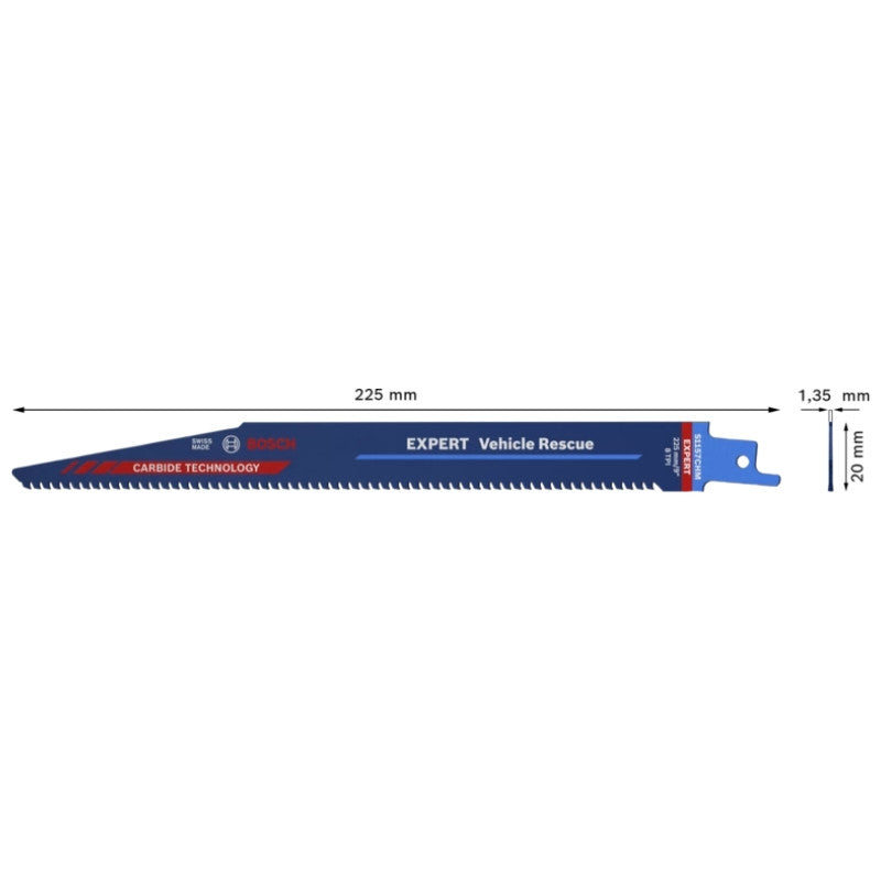 Lames scie sabre carbure 225mm s1157chm 2608900381 bosch