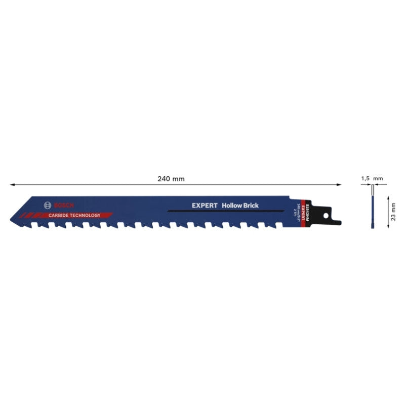 Lames scie sabre carbure brique 240mm s1543hm 2608900415 bosch