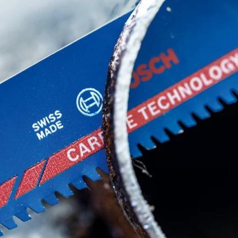 Lames scie sabre carbure métal 225mm s1155chc 2608900369 bosch