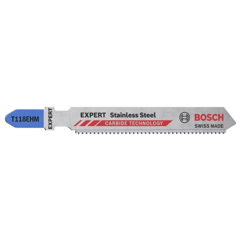 Lames scie sauteuse carbure inox 83mm t118ehm 2608900562 bosch