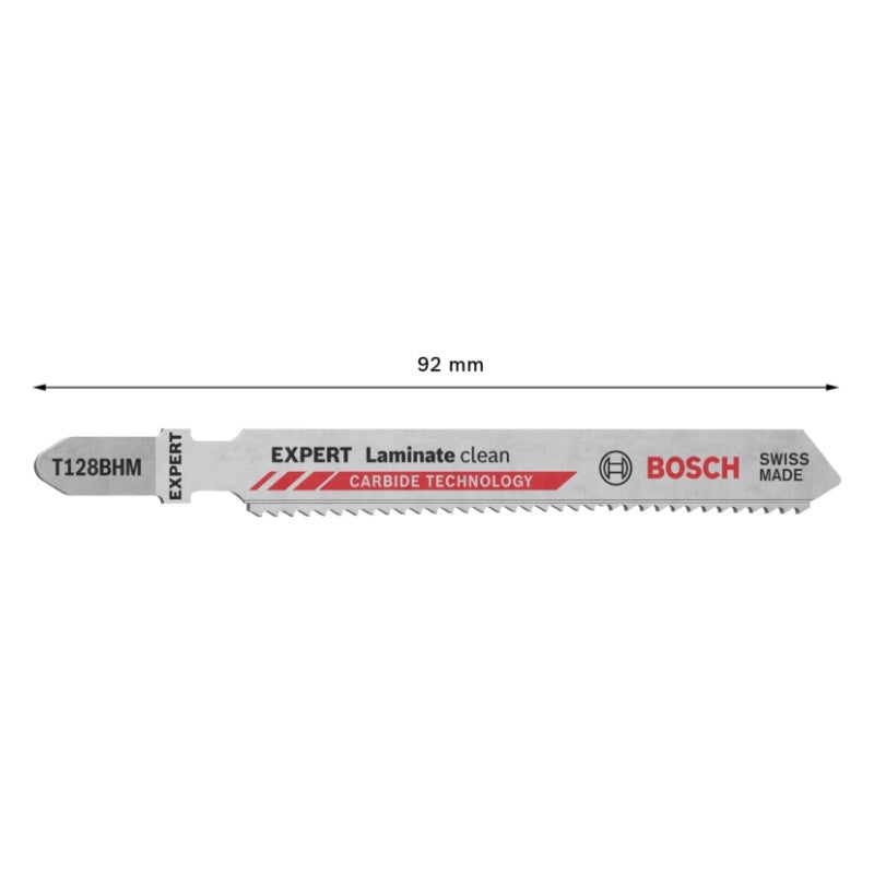 Lames scie sauteuse carbure panneaux laminés 92mm t128bhm 2608900542 bosch