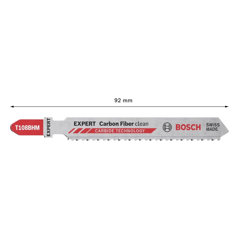 Lames scie sauteuse fibrocarbure 92mm t108bhm 2608900565 bosch