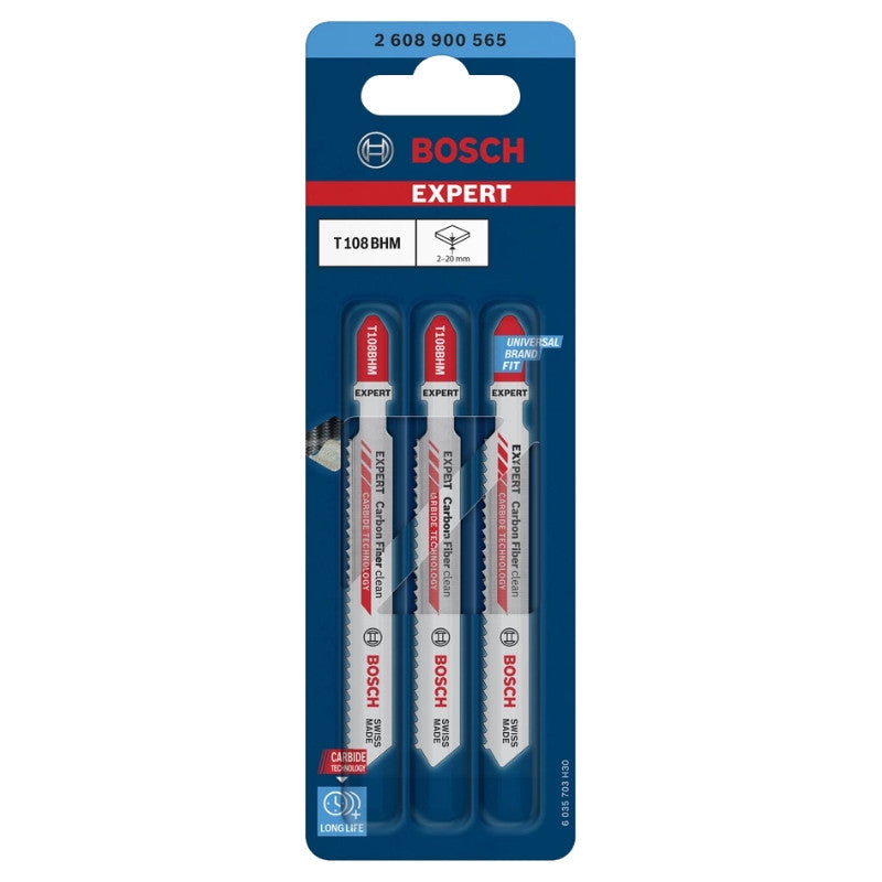 Lames scie sauteuse fibrocarbure 92mm t108bhm 2608900565 bosch