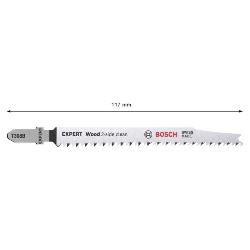 Lames scie sauteuse hcs clean bois 117mm t308b 2608900551 bosch