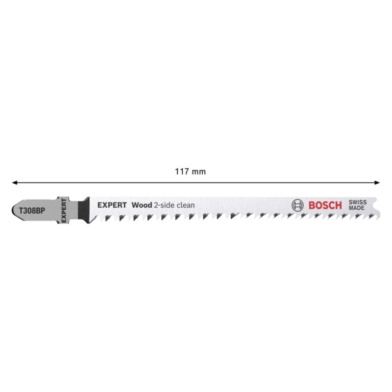 Lames scie sauteuse hcs precision bois 117mm t308bp 2608900558 bosch