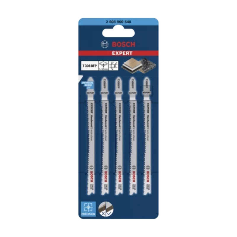 Lames scie sauteuse bim precision bois 117mm t308bfp 2608900548 bosch