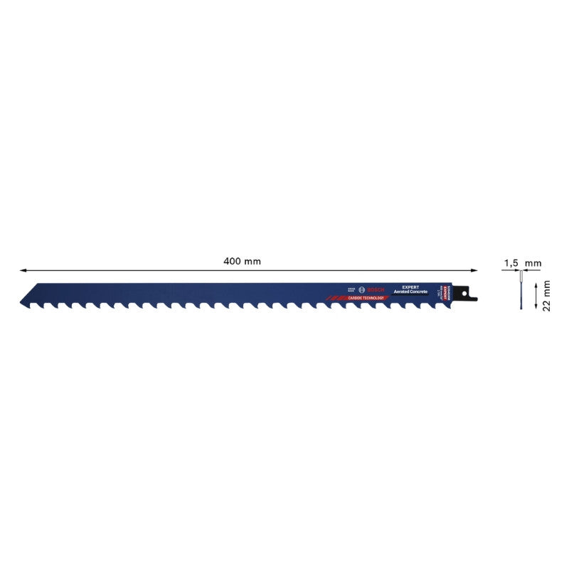 Lame de scie sabre carbure béton cell 400mm s2041hm 2608900413 bosch