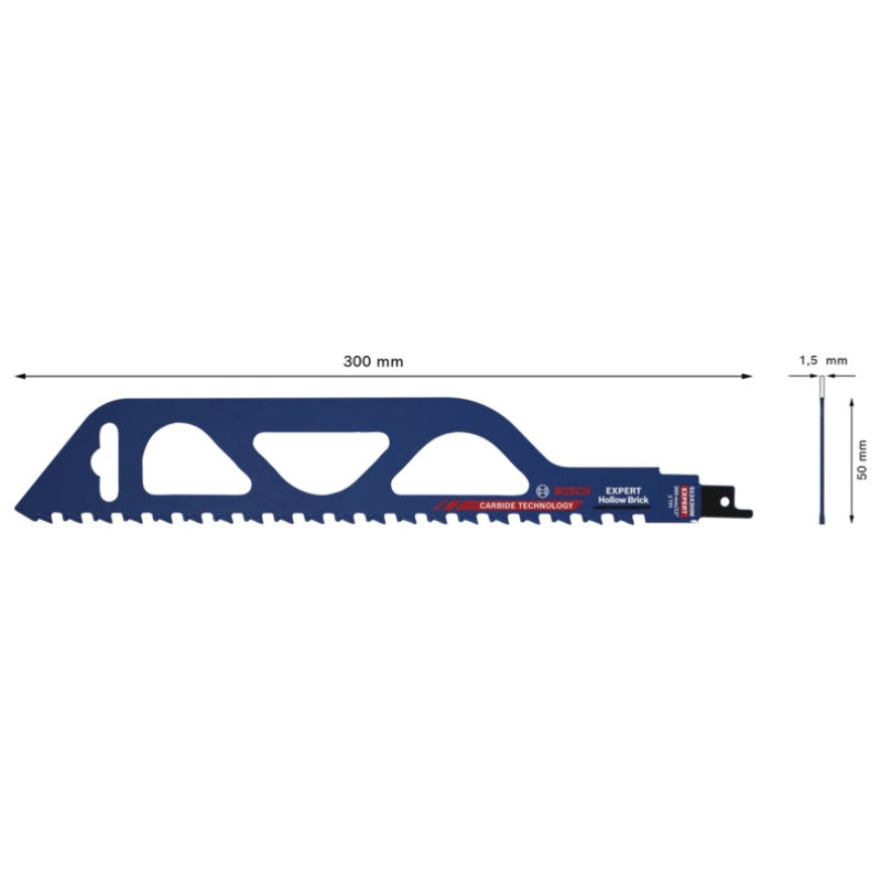 Lame scie sabre carbure brique 300mm s1243hm 2608900417 bosch