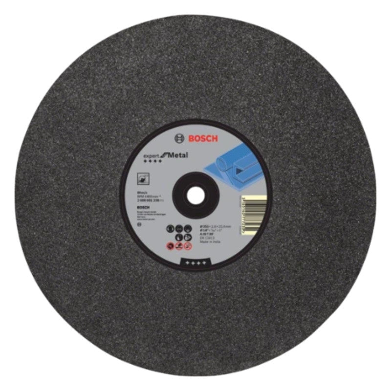 Disque à tronçonner 355 mm expert for metal moyeu plat bosch