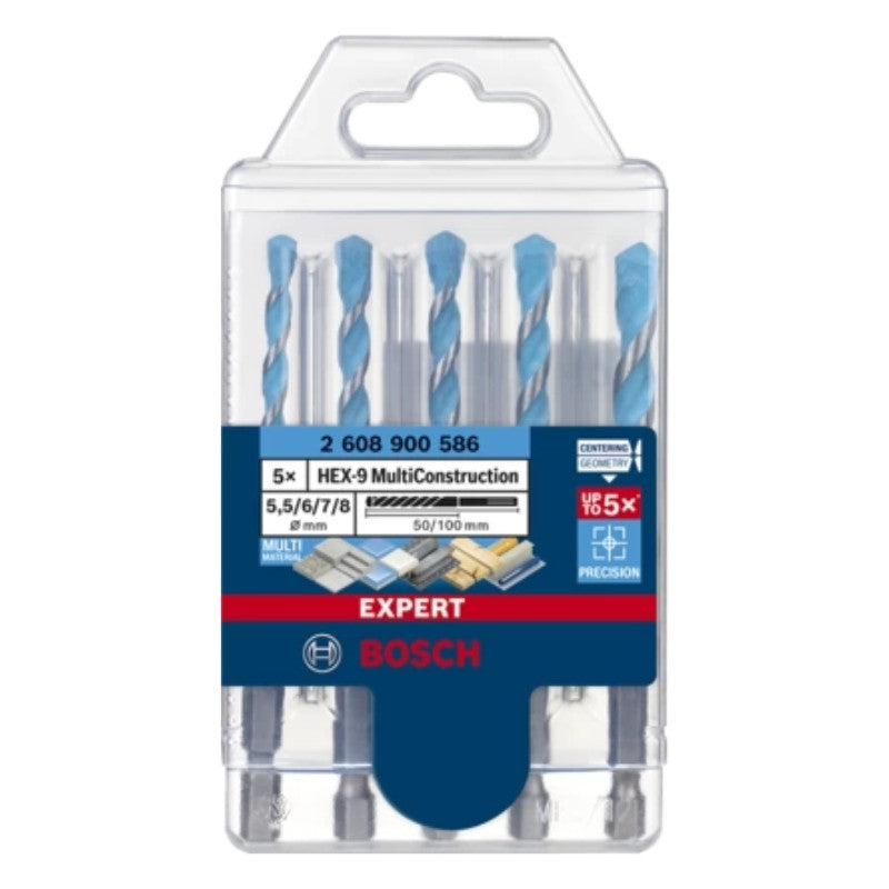 Forets multi materiaux hex-9 5.5/6/7/8 2608900586 bosch