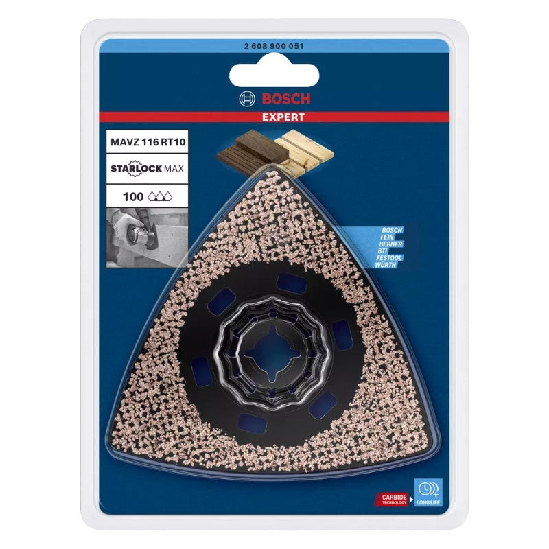 Plateau starlockmax carbure mavz116rt10 2608900051 bosch