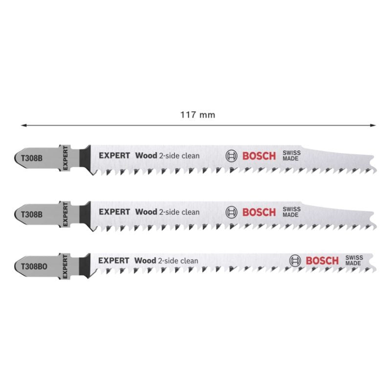 Lames scie sauteuse en t clean bois 2608900559 bosch