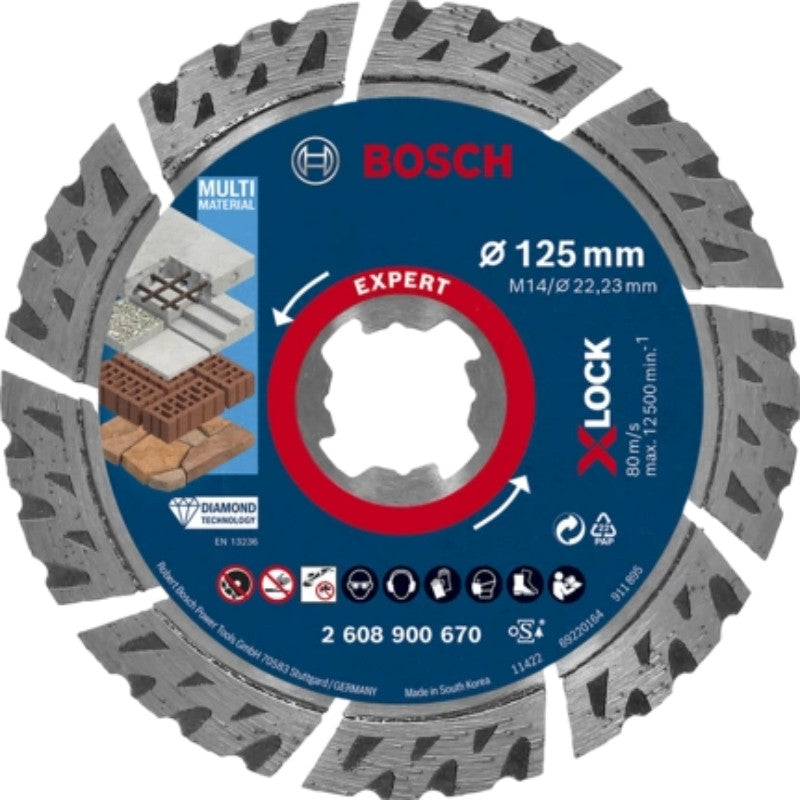 Disque à tronçonner diamant x-lock multi matériaux