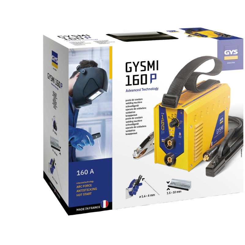 Poste de soudure mma inverter gysmi 160p avec valise 030077 gys