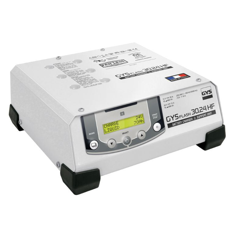 Chargeur bsu plomb/lithium 6/12/24v gysflash 30.24 029231 gys