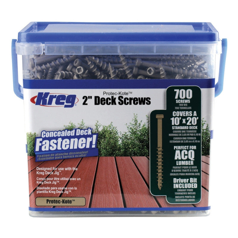 Vis de terrasse protec-kote 51 mm sdk-c2w-700 kreg