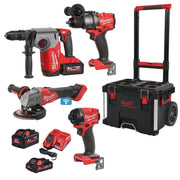 Pack 4 outils 18v 2x5,5ah+3ah m18fpp4e-533p 4933493334 milwaukee