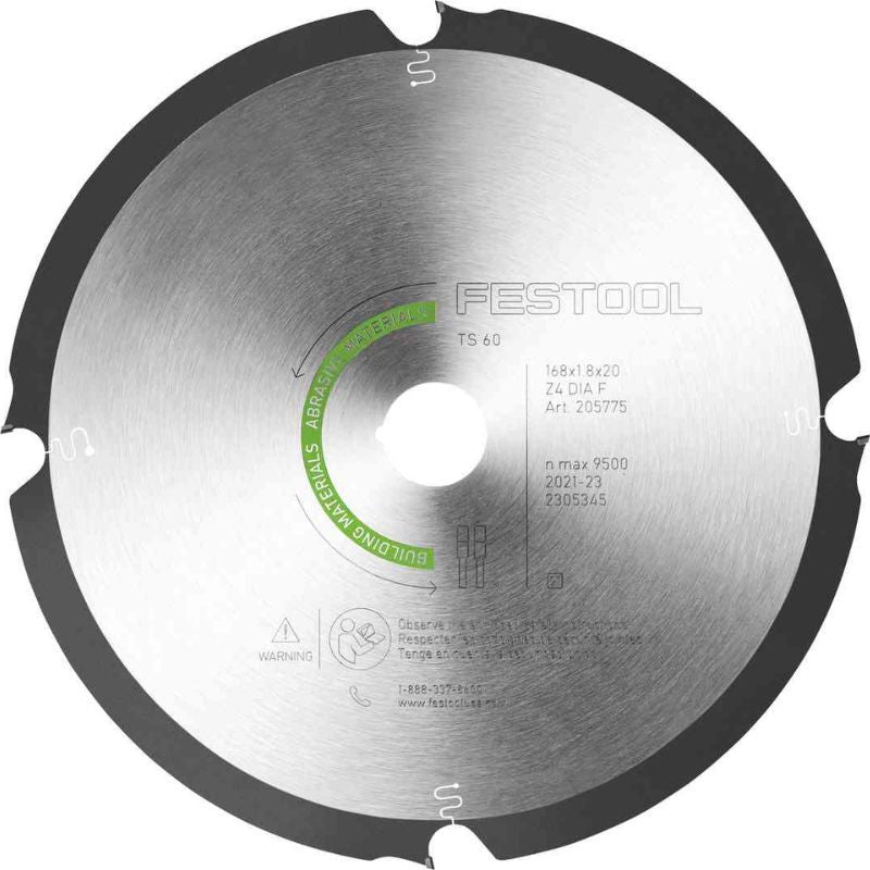 Lame de scie diamant abrasive mat 160x2.2x20 f4 201910 festool