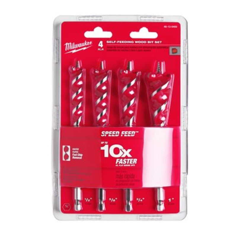 Set de 4 mèches à spirales 4932479477 milwaukee