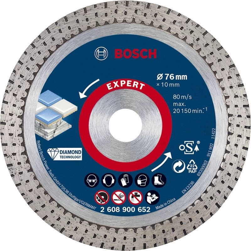 Disque 76 mm hardceramic pour mini meuleuse 2608900652 bosch