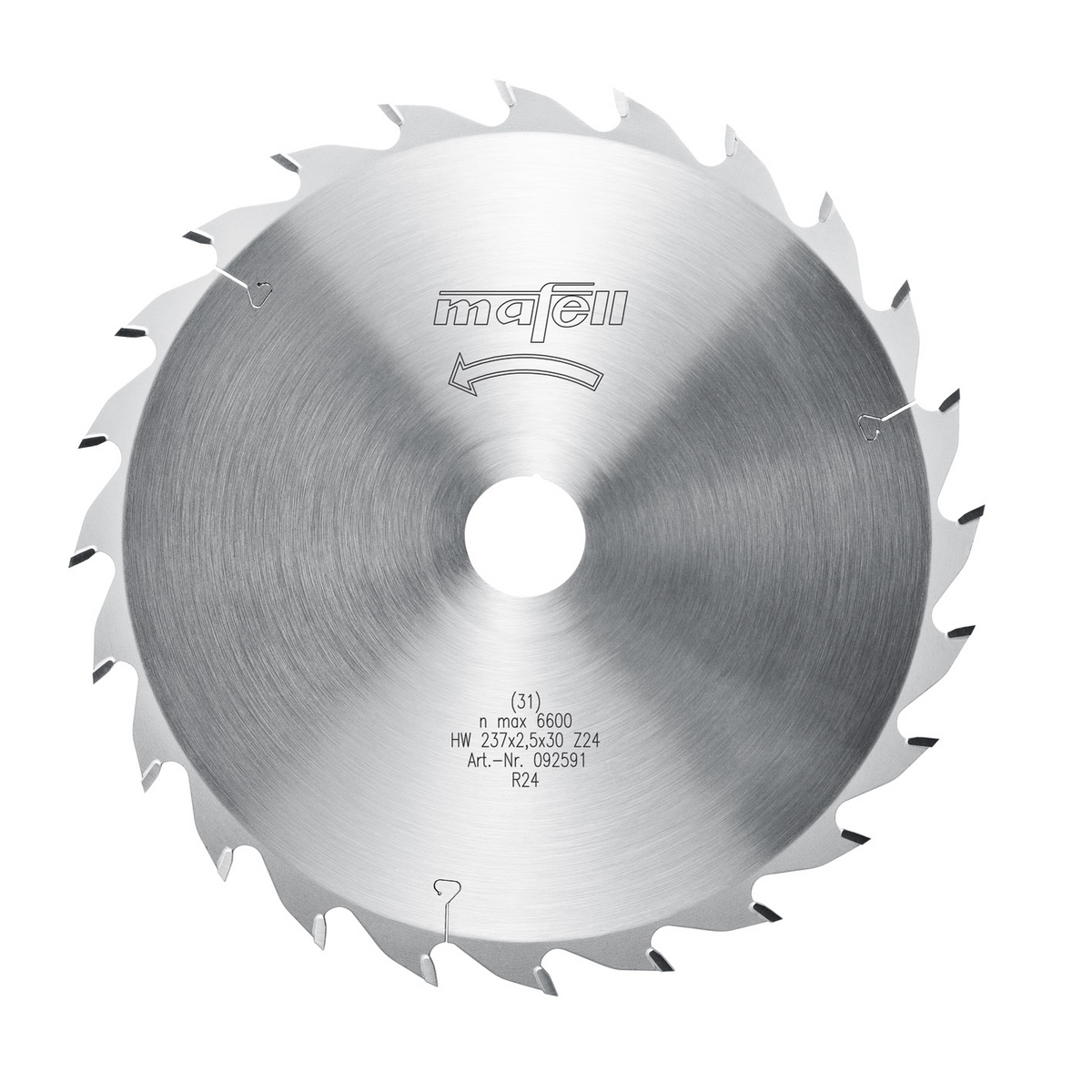 Lame carbure 24 dents pour k85 092591 mafell