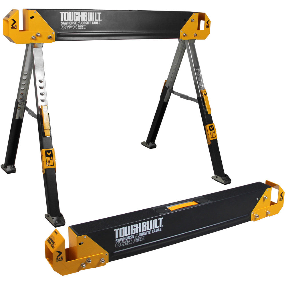 Pack de 2 tréteaux c650 tb-c650-2 toughbuilt