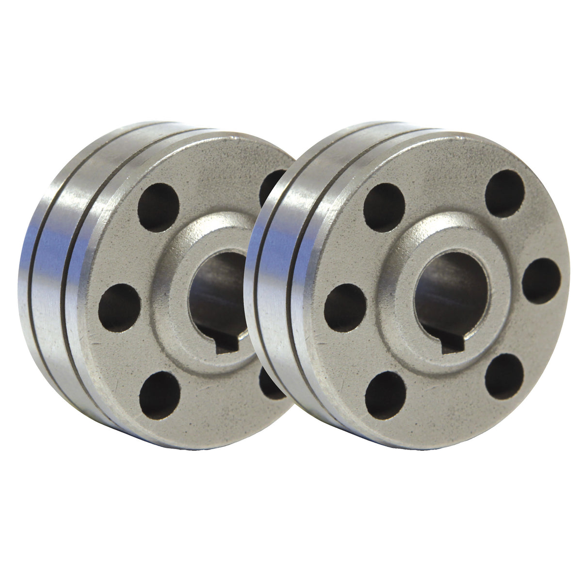Lot de 2 galets type b pour fil plein aluminium