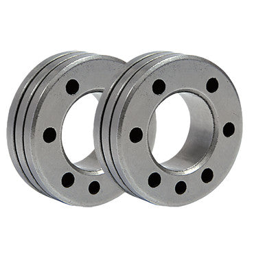 Lot de 2 galets type c pour fil fourré acier