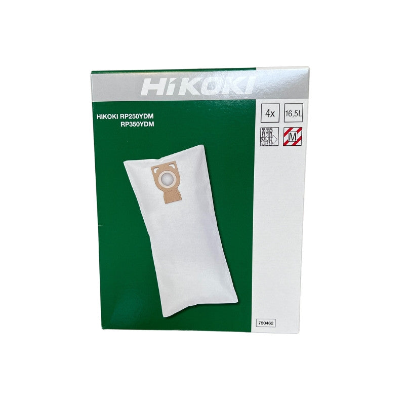 Pack 4 sacs synthétiques 16,5l classe m rp250/350ydm 750462 hikoki hitachi