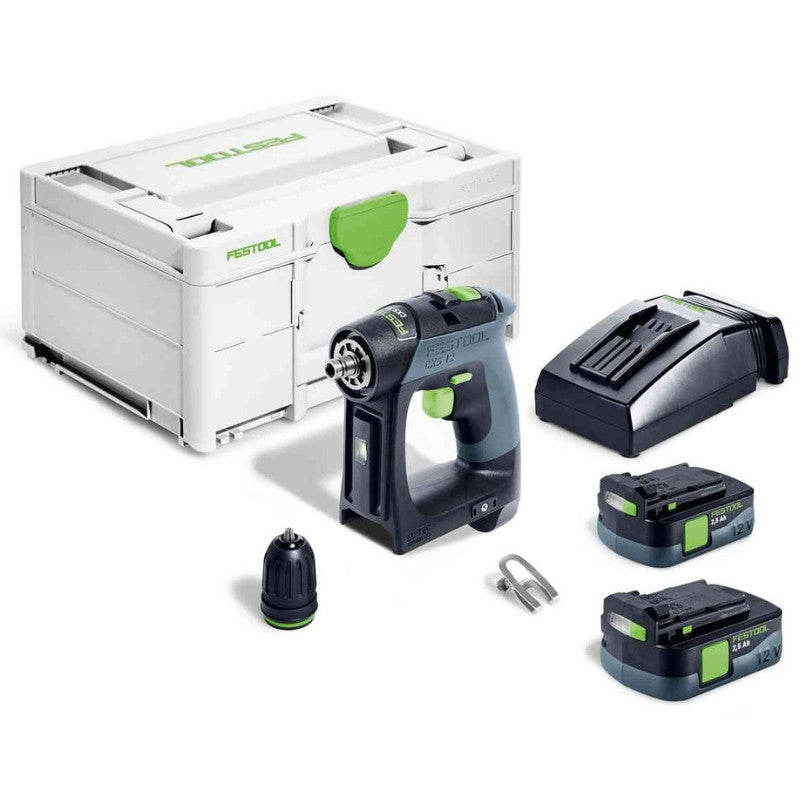 Perceuse visseuse sans fil cxs 12 2,5-plus 576864 festool