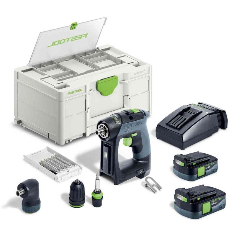 Perceuse visseuse sans fil cxs 12 2,5-set 576865 festool